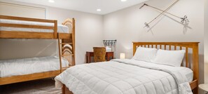 5 bedrooms, iron/ironing board, travel cot, WiFi