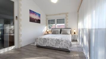 Apartment, 1 Schlafzimmer | 1 Schlafzimmer, kostenlose Babybetten, kostenloses WLAN, Bettwäsche