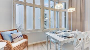 Family Apartment | 1 bedroom, iron/ironing board, free WiFi, bed sheets