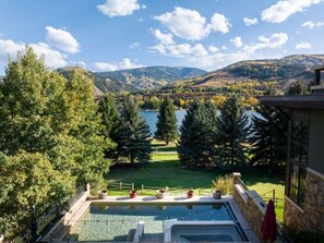 Una piscina riscaldata