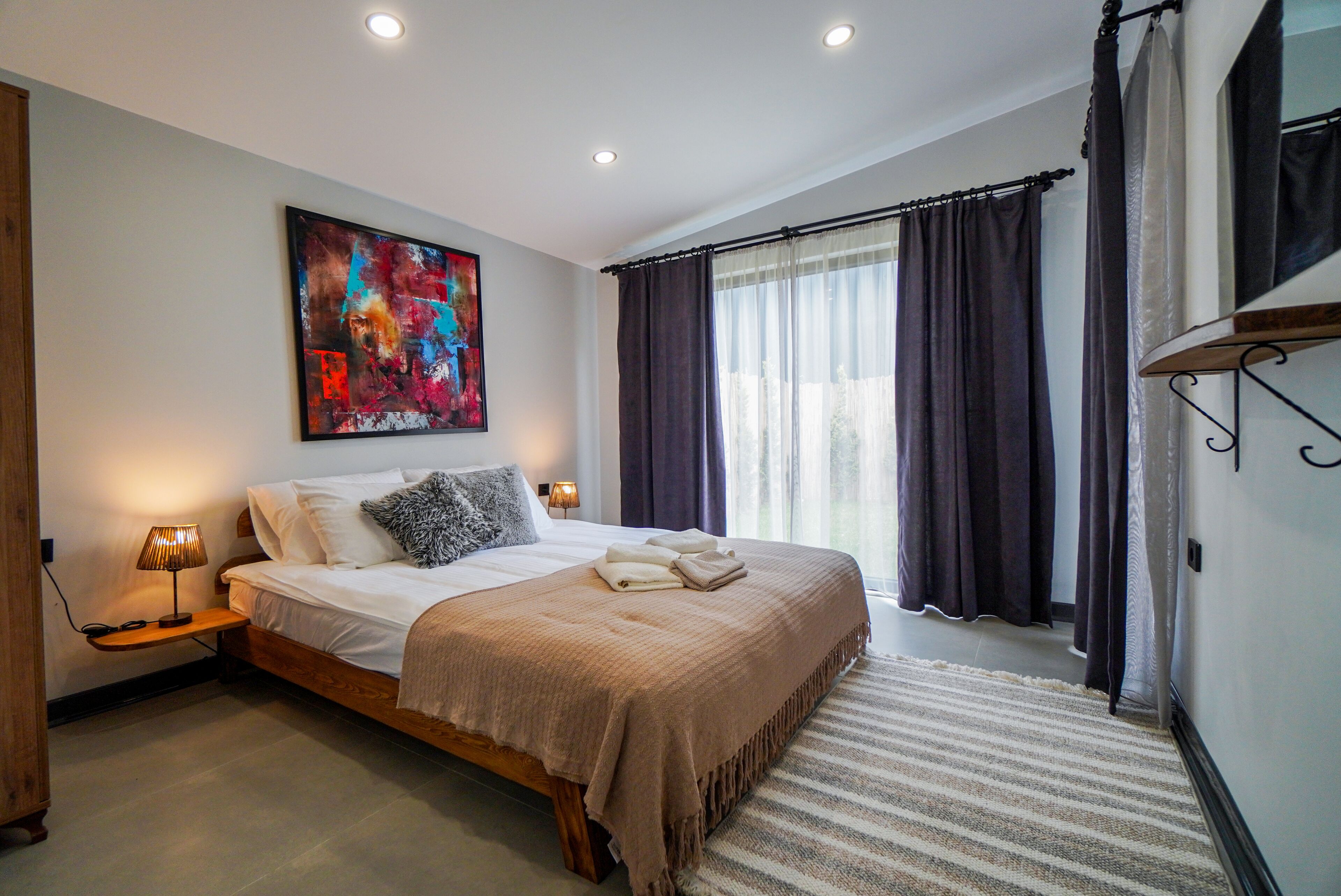 Junior Garden Heated Pool Villa | Egyptian cotton sheets, premium bedding, free minibar items