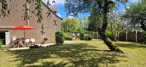 屋外ダイニングエリア