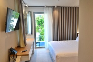 华丽双人房, 1 张特大床 | 埃及棉床单、高档床上用品、羽绒被、记忆海绵床垫