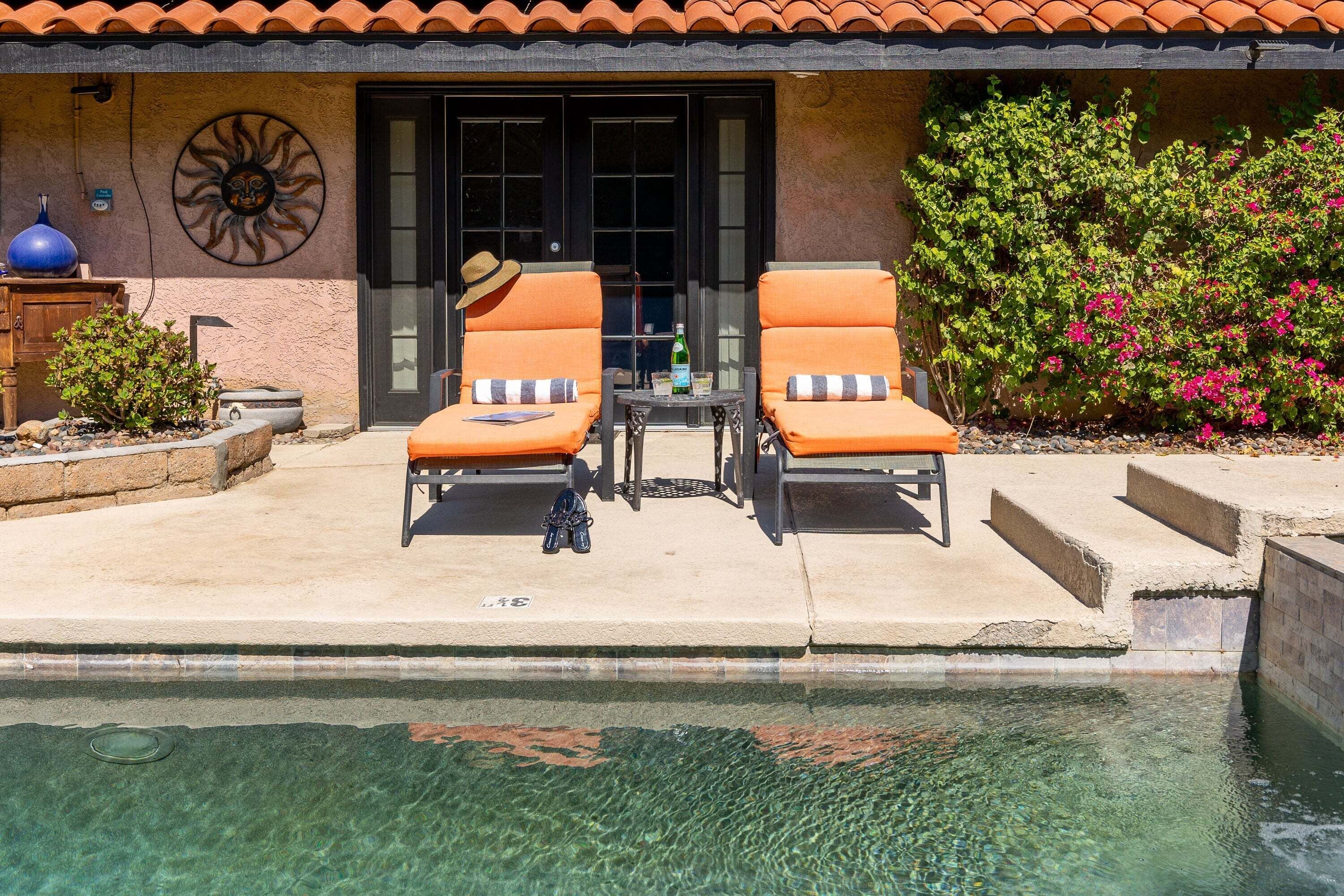 A heated pool