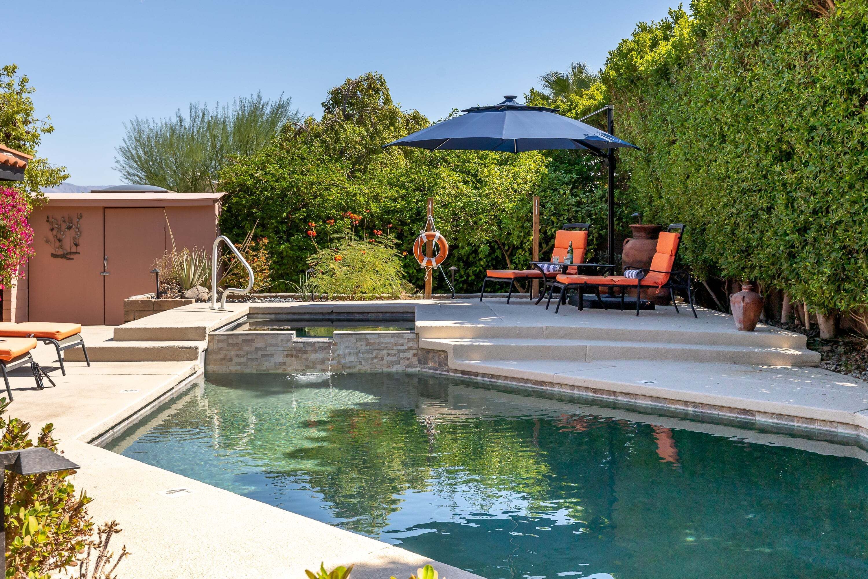 A heated pool