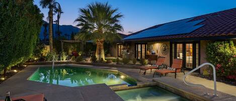 A heated pool
