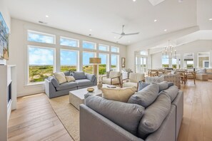 Smart TV, foosball, stereo - Oceanfront Home in Avon with Private Pool, Elevator, and Hot Tub (Avon)