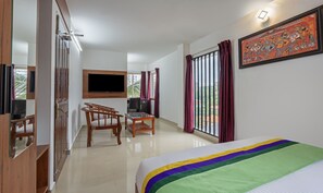 In-room safe, desk, bed sheets - Treebo JP Residency (Thiruvananthapuram)