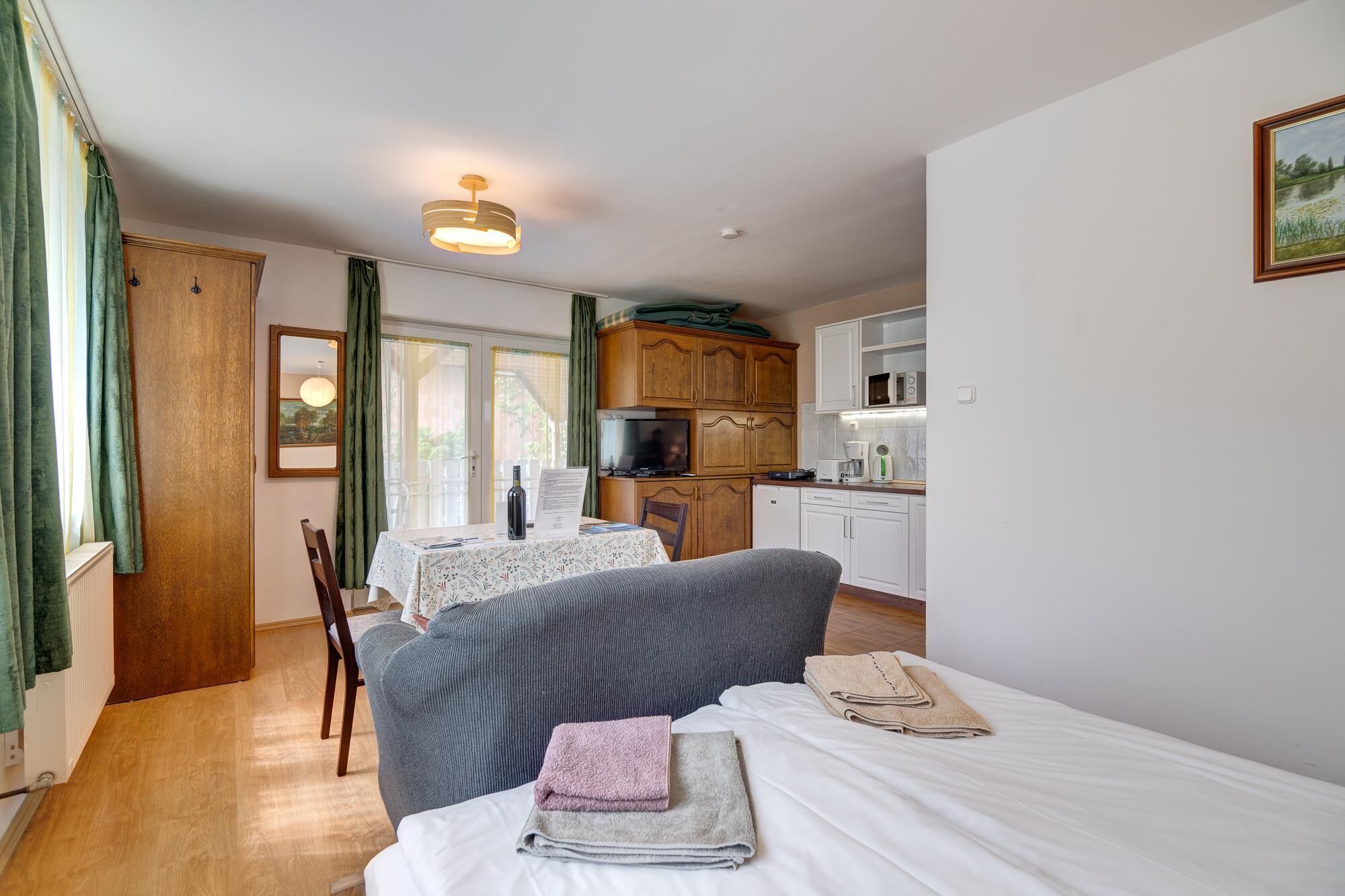 1 bedroom, iron/ironing board