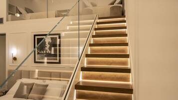 Suíte família | Cofres nos quartos, cortinas blackout, quartos à prova de som