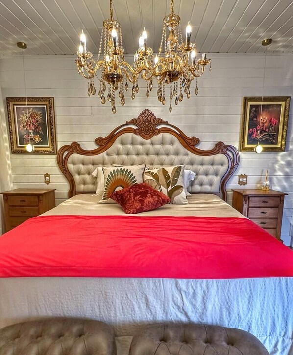 Cabaña Deluxe, 1 cama King size, para no fumadores, baño privado | Escritorio y wifi gratis 