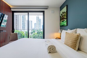 Leilighet (10D) | 1 soverom, dundyner, strykejern/-brett og wi-fi (inkludert)