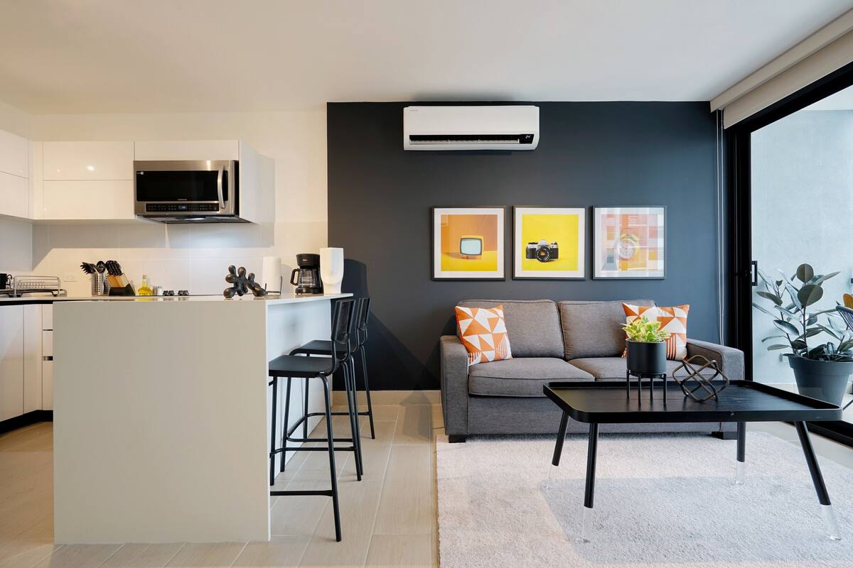 Apartment (11F) | Living area | 55-inch Smart TV with digital channels