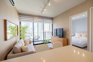 55-inch Smart TV with cable channels