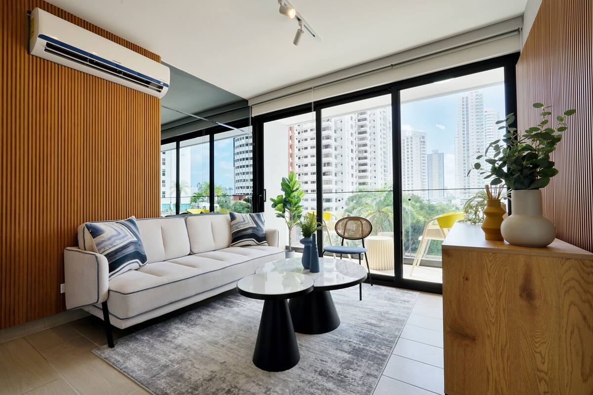 Apartment (09H) | Living area | 55-inch Smart TV with digital channels