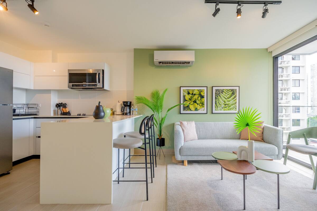 Apartment (11B) | Living area | 55-inch Smart TV with digital channels