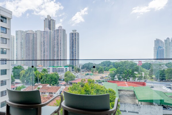 Apartemen Elite, 1 kamar tidur | Balkon