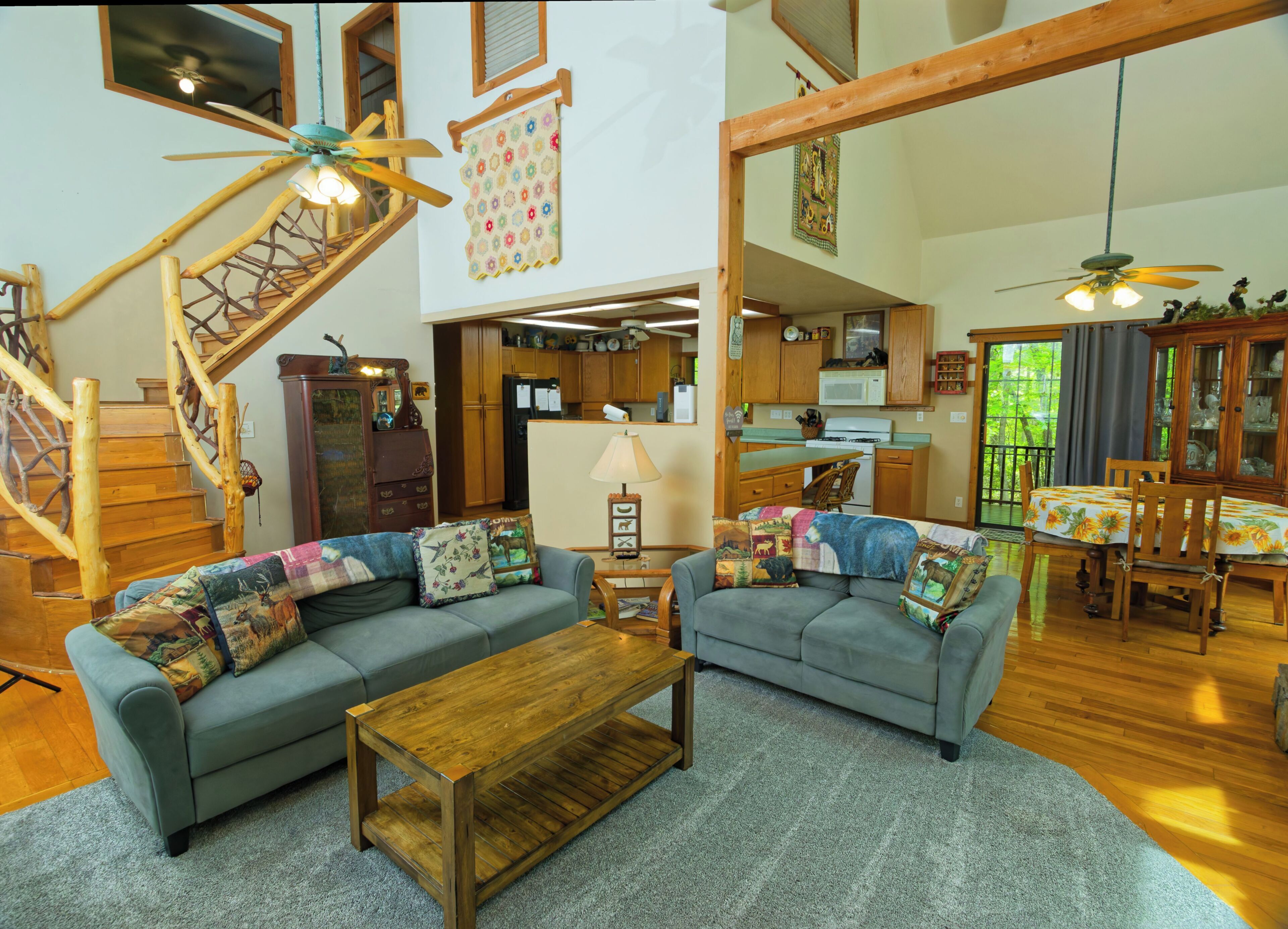 Smart TV, fireplace, video games
