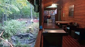 Outdoor dining - Pet/Biker Friendly House on Horseshoe Hill.  Minutes to the NOC and Bryson City (Bryson City)