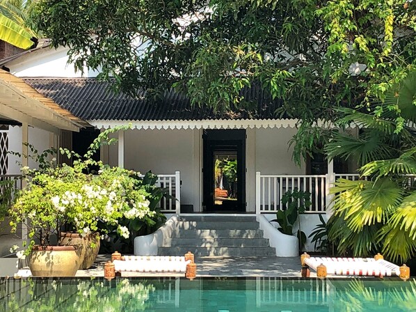 Pool - Boutique Villa with a View In Siolim Goa- Frangipani House by the Rose Nomad (Sodiem Siolim)