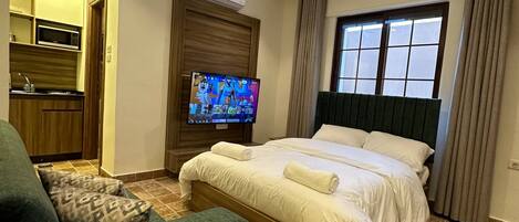 1 Schlafzimmer, Bügeleisen/Bügelbrett, Internetzugang, Rollstuhlgeeignet