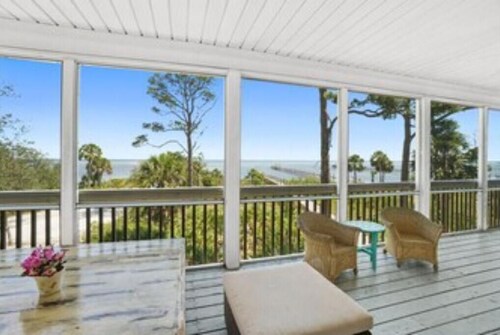 BAYFRONT HOME W/PRIVATE DOCK,PLUS EASY DEEDED BEACH ACCESS! BEST of BEACH & BAY