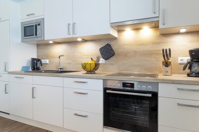 Familienfreundliche Wohnung mit Sauna und Garten