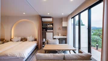 Villa Deluxe | 1 habitación, ropa de cama de alta calidad y escritorio