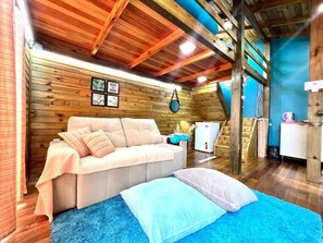 Design Loft | Soundproofing, free WiFi - Cabanas Aconchego dos Canyons (Praia Grande)