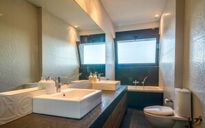 Hair dryer, towels