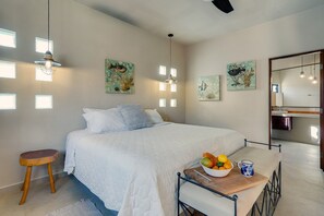 Luxury-Studio, 1 King-Bett, Kochnische, Poolseite