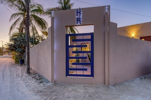 Front of property – evening/night