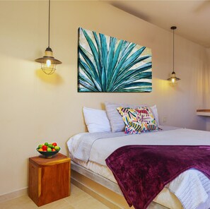 Design Studio, 1 King Bed, Kitchenette, Garden View | Pillowtop beds, individually decorated, individually furnished