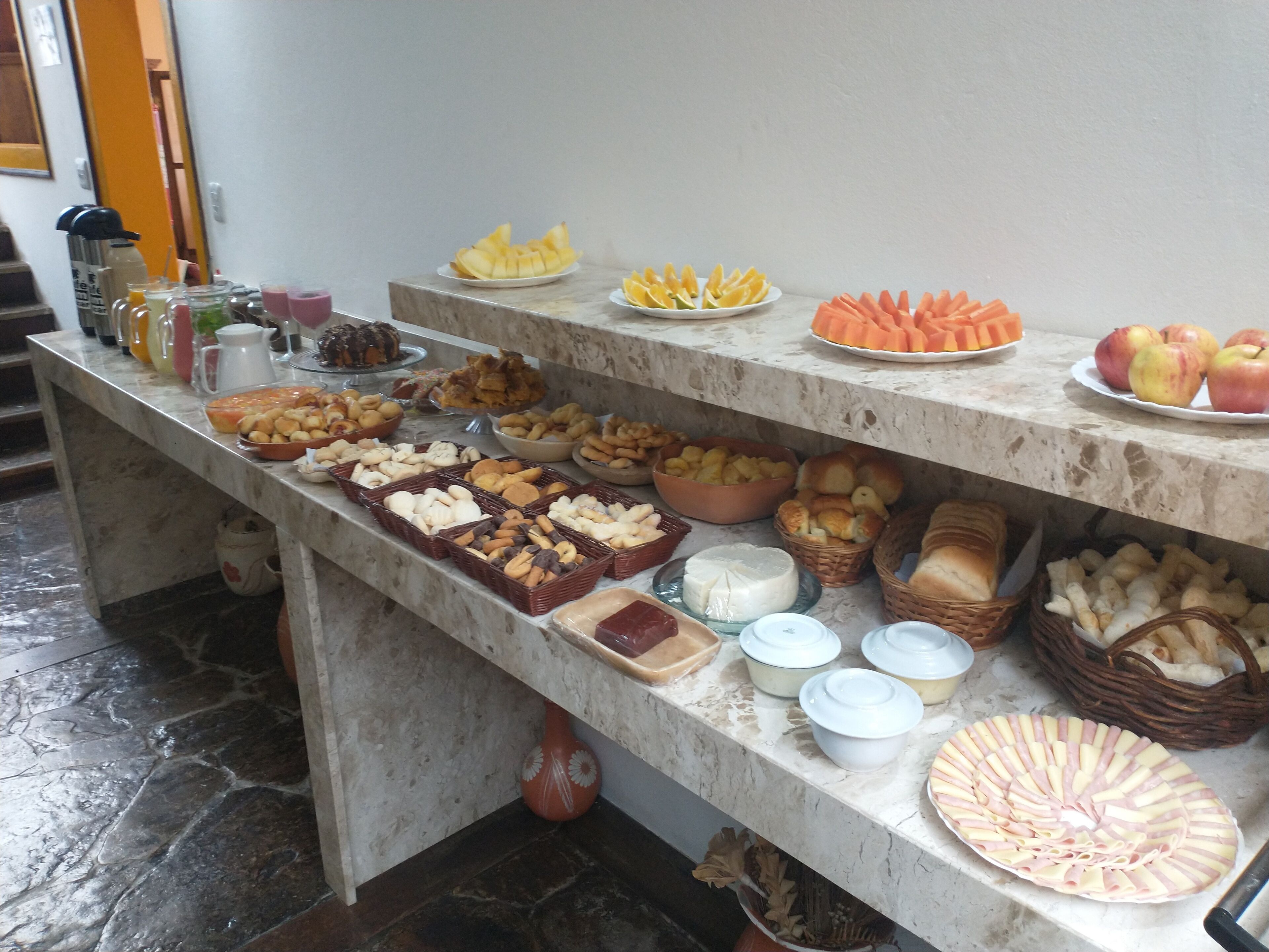 Free daily buffet breakfast
