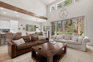 Smart TV, fireplace, video games, books