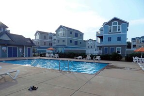 A heated pool - Drag'n Fly -- Updated Home in Corolla with Heated Pool, Elevator and More! (Corolla)