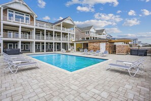 Unclassified image, 3 of 71, button - Basnight -- Beautiful New Construction Oceanfront Home with Elevator, Theater, Gameroom and Ocean Views! (Corolla)