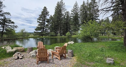"Lewis and Clark" cabin at Columbia Mountain Ranch. Near Glacier National Park!