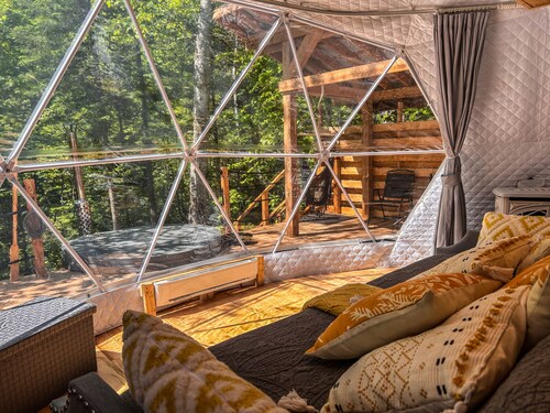 Spa, Sauna & River, Starry Boreal Dome