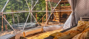 River/ Wooden Hottub Dome in Nature