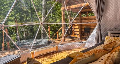 Spa, Sauna & River, Starry Boreal Dome