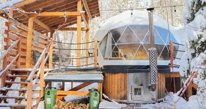 River/ Wooden Hottub Dome in Nature