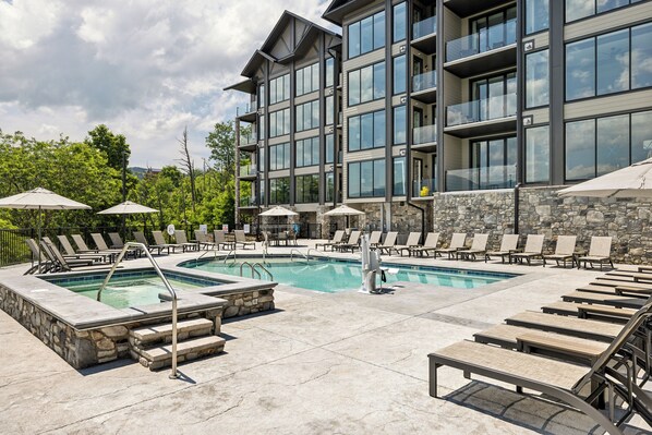A heated pool