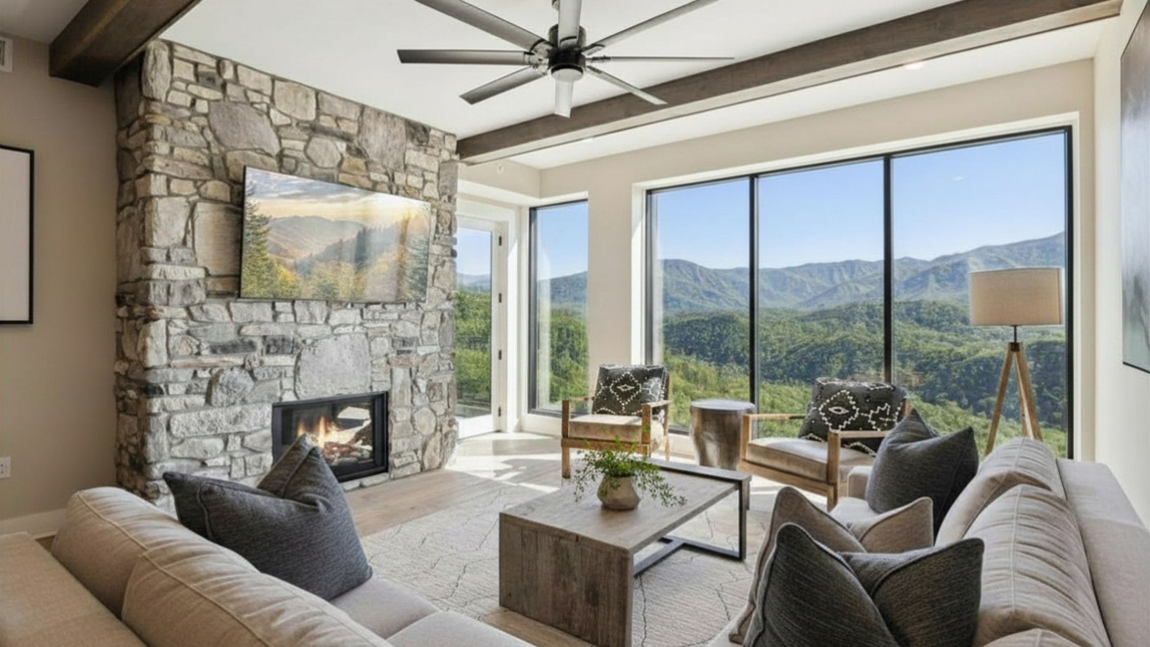 Smart TV, fireplace, offices