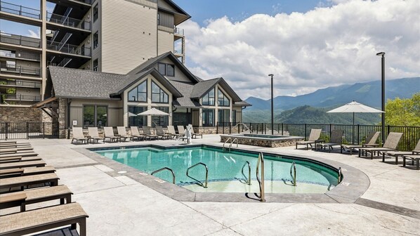 A heated pool