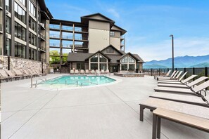 A heated pool