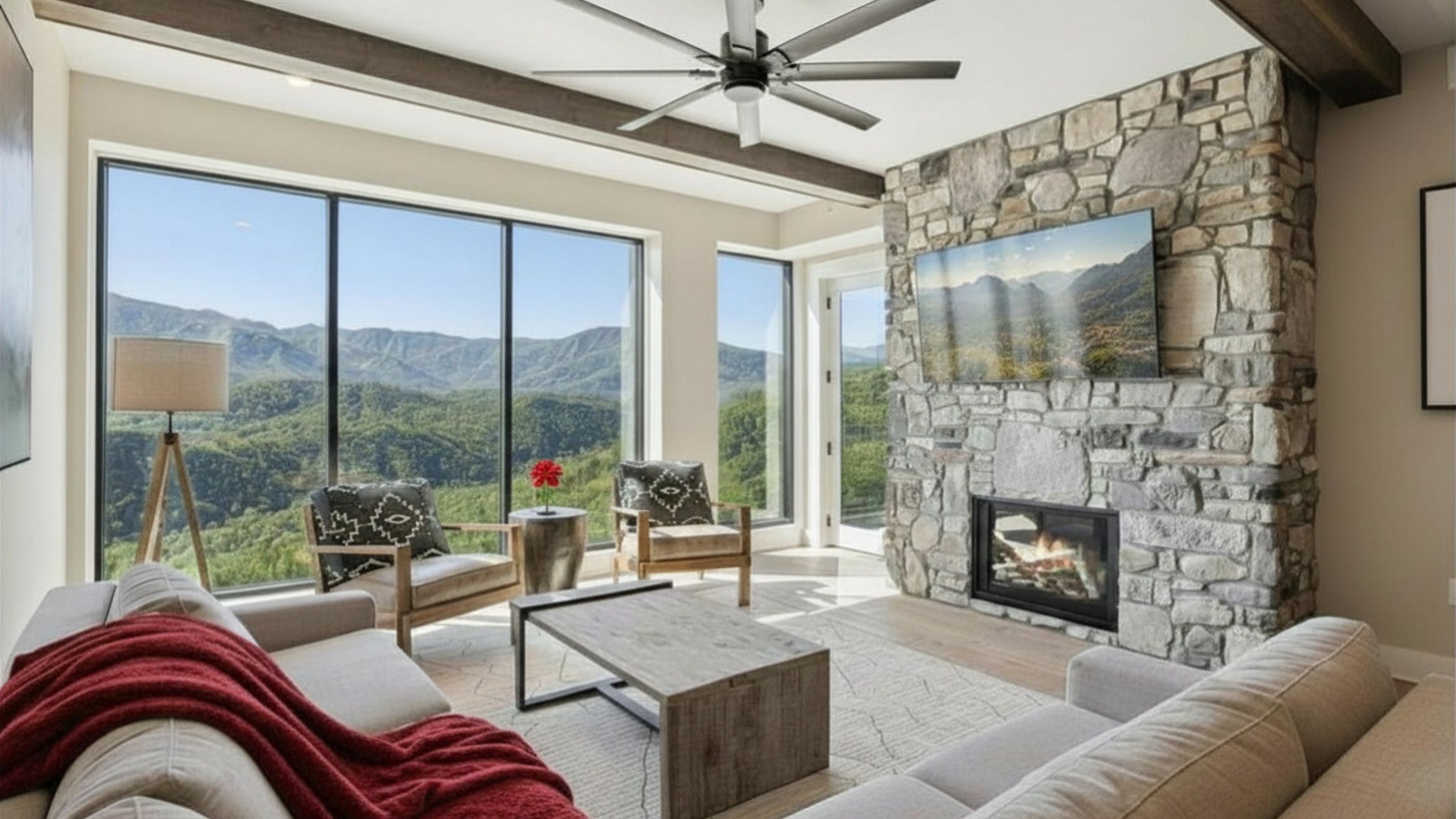 Smart TV, fireplace, offices