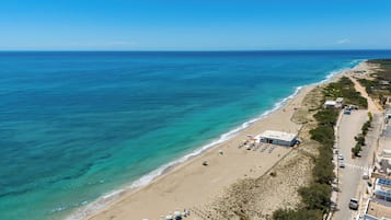 Vlak bij het strand