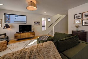 TV, DVD player, books, stereo - Mountain Home By Aspects | Sauna Access + Firepit (Gallatin Gateway)