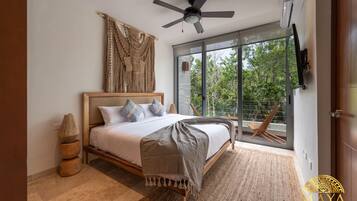 Departamento Deluxe | 1 habitación, tabla de planchar con plancha, wifi gratis y ropa de cama